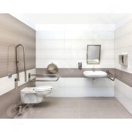 Sapho Équipement de salle de bain - Poignée en forme U 600 mm, inox XH538