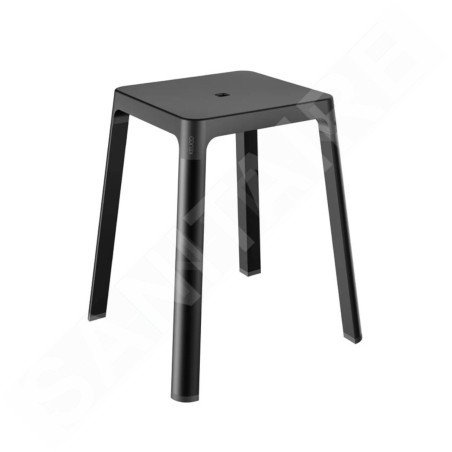 Keuco Axess - Tabouret de salle de bains, noir mat 35082370037