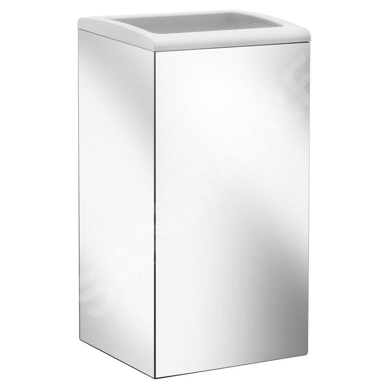 Keuco Collection Moll - Poubelle ouverte, murale, blanc/chrome 12788010000