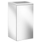 Keuco Collection Moll - Poubelle ouverte, murale, blanc/chrome 12788010000
