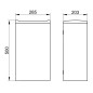 Keuco Collection Moll - Poubelle ouverte, murale, blanc/chrome 12788010000