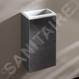 Keuco Collection Moll - Poubelle ouverte, murale, anthracite/chrome 12788010001