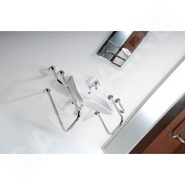 Sapho Équipement de salle de bain - Poignée gauche, longueur 80 cm, blanc XH532W