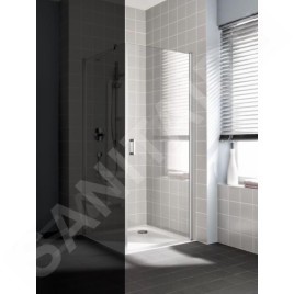 Kermi CADA XS - Porte de douche 1KR, 75x200 cm, droite, argent brillant/verre transparent CK1KR07520VPK