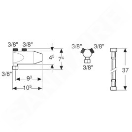 Geberit Bambini - Mini thermostat Bambini pour robinetterie de lavabo, chrome 599113000