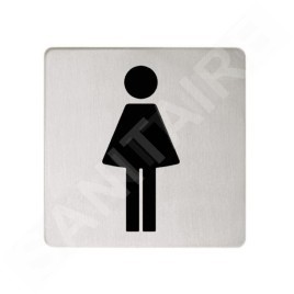 Keuco Plan - Pictogramme WC femmes, acier inoxydable 14966070000