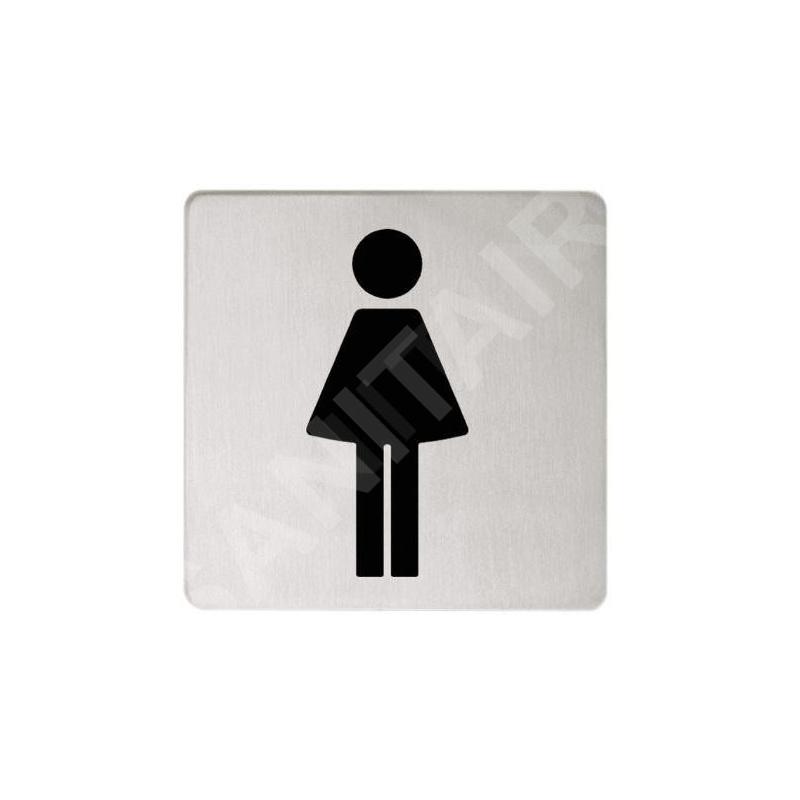 Keuco Plan - Pictogramme WC femmes, acier inoxydable 14966070000