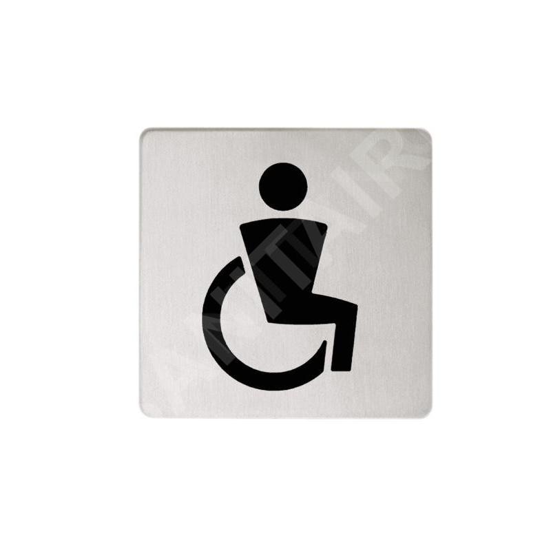 Keuco Plan - Pictogramme WC pour handicapés, acier inoxydable 14968070000