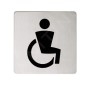 Keuco Plan - Pictogramme WC pour handicapés, acier inoxydable 14968070000