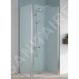 Kermi CADA XS - Porte de douche 1KR, 75x200 cm, droite, argent brillant/verre transparent CK1KR07520VPK