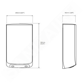 ffuuss eos - Sèche-mains, blanc/blanc HD3.20.6.000.1
