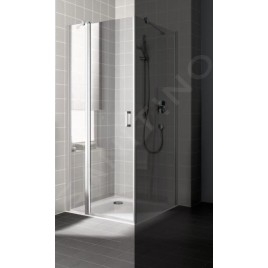 Kermi CADA XS - Porte de douche 1NL, 90x200 cm, gauche, argent brillant/verre transparent CK1NL09020VPK