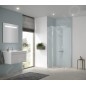Kermi CADA XS - Porte de douche 1NL, 90x200 cm, gauche, argent brillant/verre transparent CK1NL09020VPK