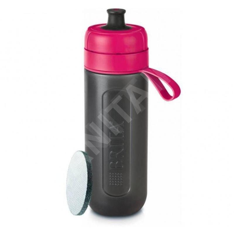 Brita Accessoires - Bouteille à filtre, volume 0,6 l, 1x filtre, rose/gris 1020337