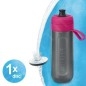 Brita Accessoires - Bouteille à filtre, volume 0,6 l, 1x filtre, rose/gris 1020337