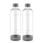 Philips GoZero - Bouteille de machine à soda 2 pièces, volume 1 l, plastique / gris ADD911GR/10