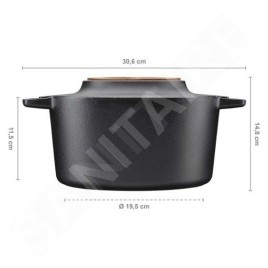 FISKARS Équipement de cuisine - Fait-tout avec couvercle, volume 4 l 1026565