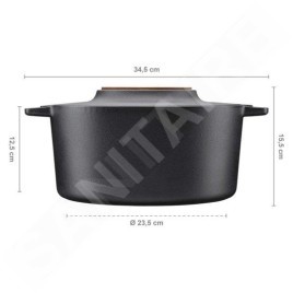 FISKARS Équipement de cuisine - Fait-tout avec couvercle, volume 6 l 1026566
