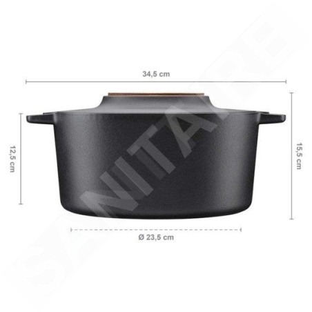 FISKARS Équipement de cuisine - Fait-tout avec couvercle, volume 6 l 1026566