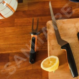 FISKARS Équipement de cuisine - Fourchette à découper, longueur 7 cm 1057547