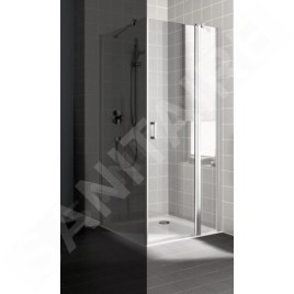 Kermi CADA XS - Porte de douche 1NR, 110x200 cm, droite, argent brillant/verre transparent CK1NR11020VPK