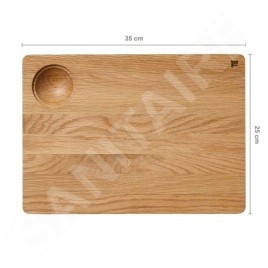 FISKARS Équipement de cuisine - Planche à découper 35x25 cm, chêne 1065712