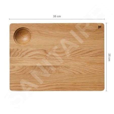 FISKARS Équipement de cuisine - Planche à découper 35x25 cm, chêne 1065712