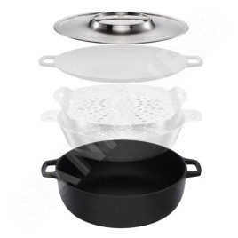 FISKARS Équipement de cuisine - Cocotte avec couvercle, diamètre 30 cm 1066430