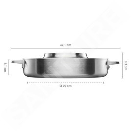 FISKARS Équipement de cuisine - Sauteuse avec couvercle, diamètre 28 cm 1067635