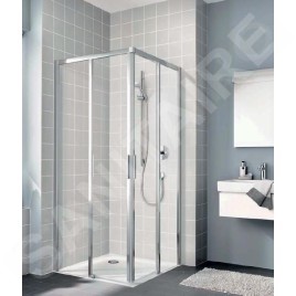 Kermi CADA XS - Porte de douche C2L, 80x200 cm, gauche, argent brillant/verre transparent CKC2L08020VPK