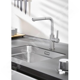 Blanco Etagon 500 - Évier, 540x440 mm, avec rails, inox 521841