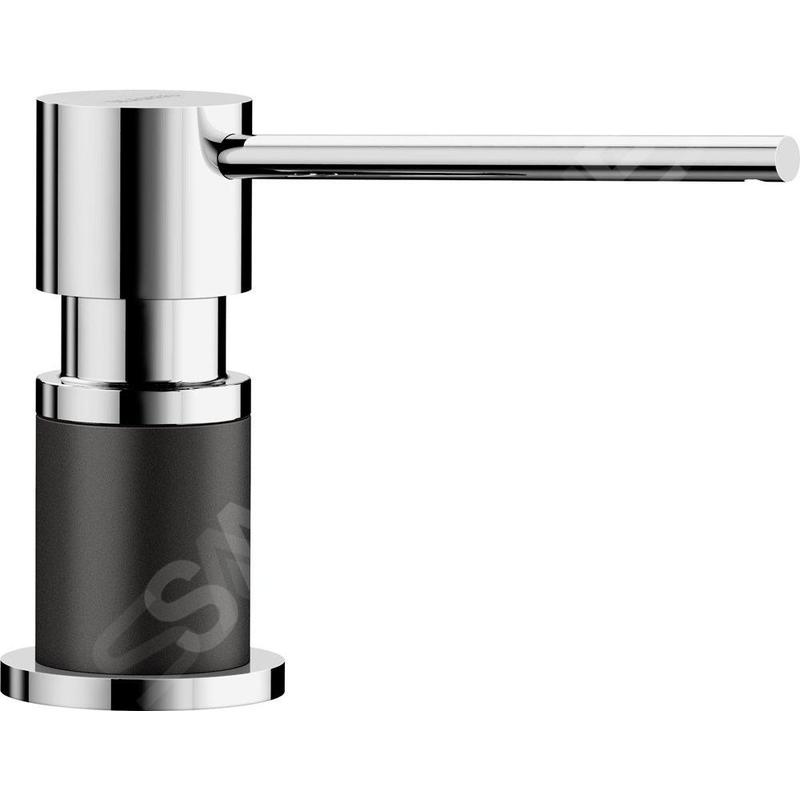 Blanco Accessoires - Distributeur de savon Lato, noir / chrome 526177