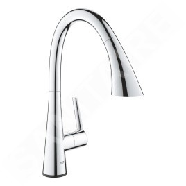 Grohe ZedraTouch - Mitigeur électronique d'évier avec douchette extractible, chrome 30219002