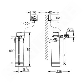 Grohe Blue Pure - Filtre à magnésium et zinc avec tête de filtre 40875000