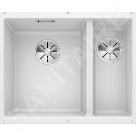 Blanco Subline 340/160 - Évier en silgranit, 555x460 mm, bac à gauche, blanc 523552