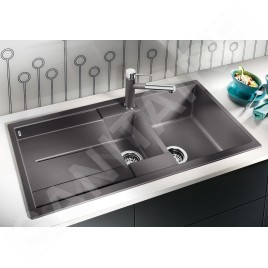 Blanco Metra 6 - Évier en silgranit 1000x500 mm, noir 525927