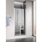 Kermi CADA XS - Porte de douche PTD 90x200, argent brillant/verre transparent CKPTD09020VPK