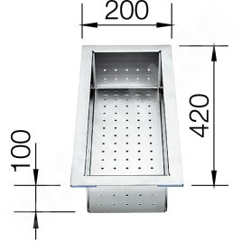 Blanco Accessoires - Vide-sauce pour éviers Zerox et Claron, inox 219649