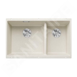 Blanco Subline 430/270 - Évier en silgranit, 755x460 mm, évier à gauche, InFino, blanc doux 527167