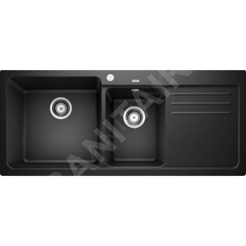 Blanco Naya 8 - Évier en silgranit 1160x500 mm, noir 525945