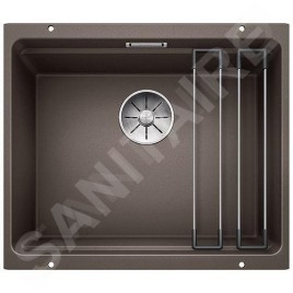 Blanco Etagon 500 - Évier en silgranit, 530x460 mm, avec rails, café 522236