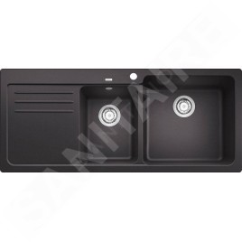 Blanco Naya 8 - Évier en silgranit 1160x500 mm, noir 525946