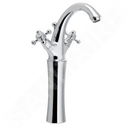 Sapho Reitano Rubinetteria Antea - Mitigeur de lavabo avec garniture de vidage, hauteur 300 mm, chrome 3271L