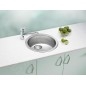 Alveus Form - Évier, diamètre 450 mm, vidage 90 mm, inox 1084837