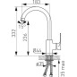 Novaservis Ferro Algeo Square - Robinetterie d’évier, chrome 82713,0
