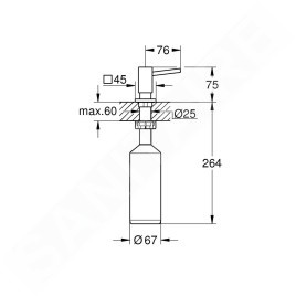 Grohe Accessoires - Distributeur de savon, chrome 40649000