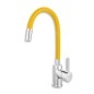 Novaservis Ferro - Mitigeur d’évier avec bec flexible, jaune/chrome 70710,0ZL