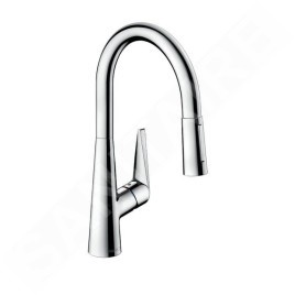 Hansgrohe Talis M51 - Mitigeur d'évier Talis avec douchette extractible, chrome 72817000