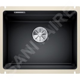 Blanco Etagon 500 - Évier en céramique, 540x456 mm, avec rails, noir 525155