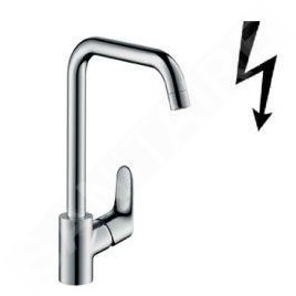 Hansgrohe Focus M41 - Mitigeur d’évier pour chauffe-eau instantané, chrome 31822000